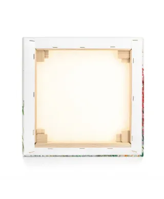 Fox In Flowers - obraz na płótnie