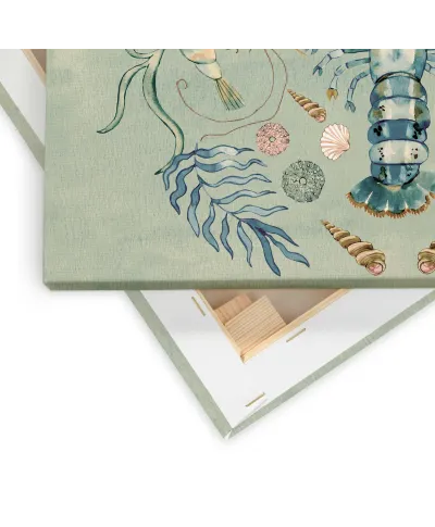 Crustacean Celebration Pebble - obraz na płótnie