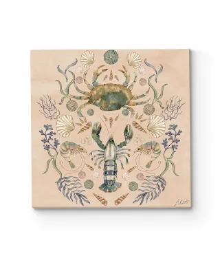 Crustacean Celebration Sand - obraz na płótnie