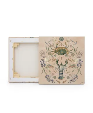 Crustacean Celebration Sand - obraz na płótnie