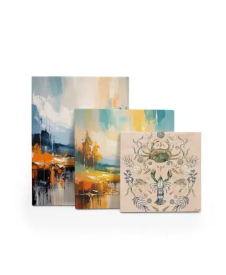 Crustacean Celebration Sand - obraz na płótnie