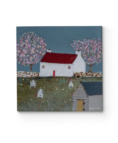 The Shed with the Yellow Door II - obraz na płótnie