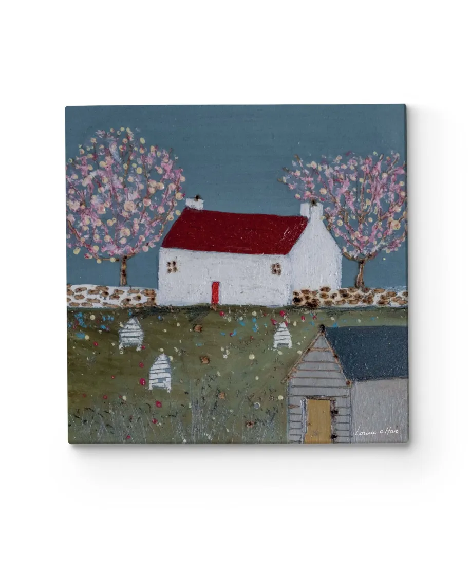 The Shed with the Yellow Door II - obraz na płótnie