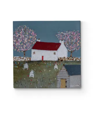 The Shed with the Yellow Door II - obraz na płótnie