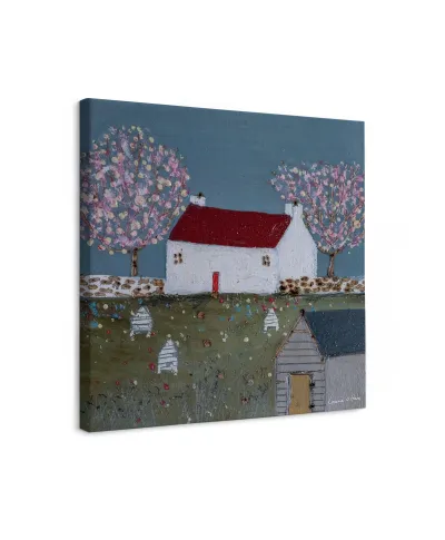 The Shed with the Yellow Door II - obraz na płótnie