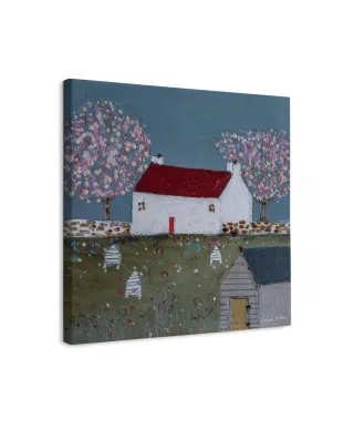 The Shed with the Yellow Door II - obraz na płótnie