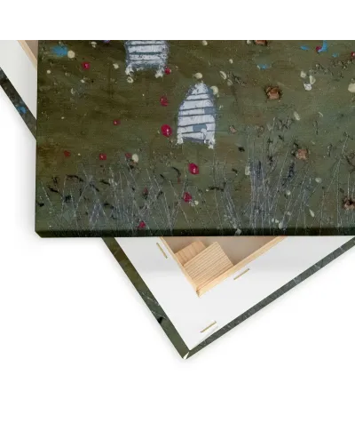 The Shed with the Yellow Door II - obraz na płótnie