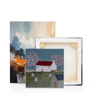 The Shed with the Yellow Door II - obraz na płótnie