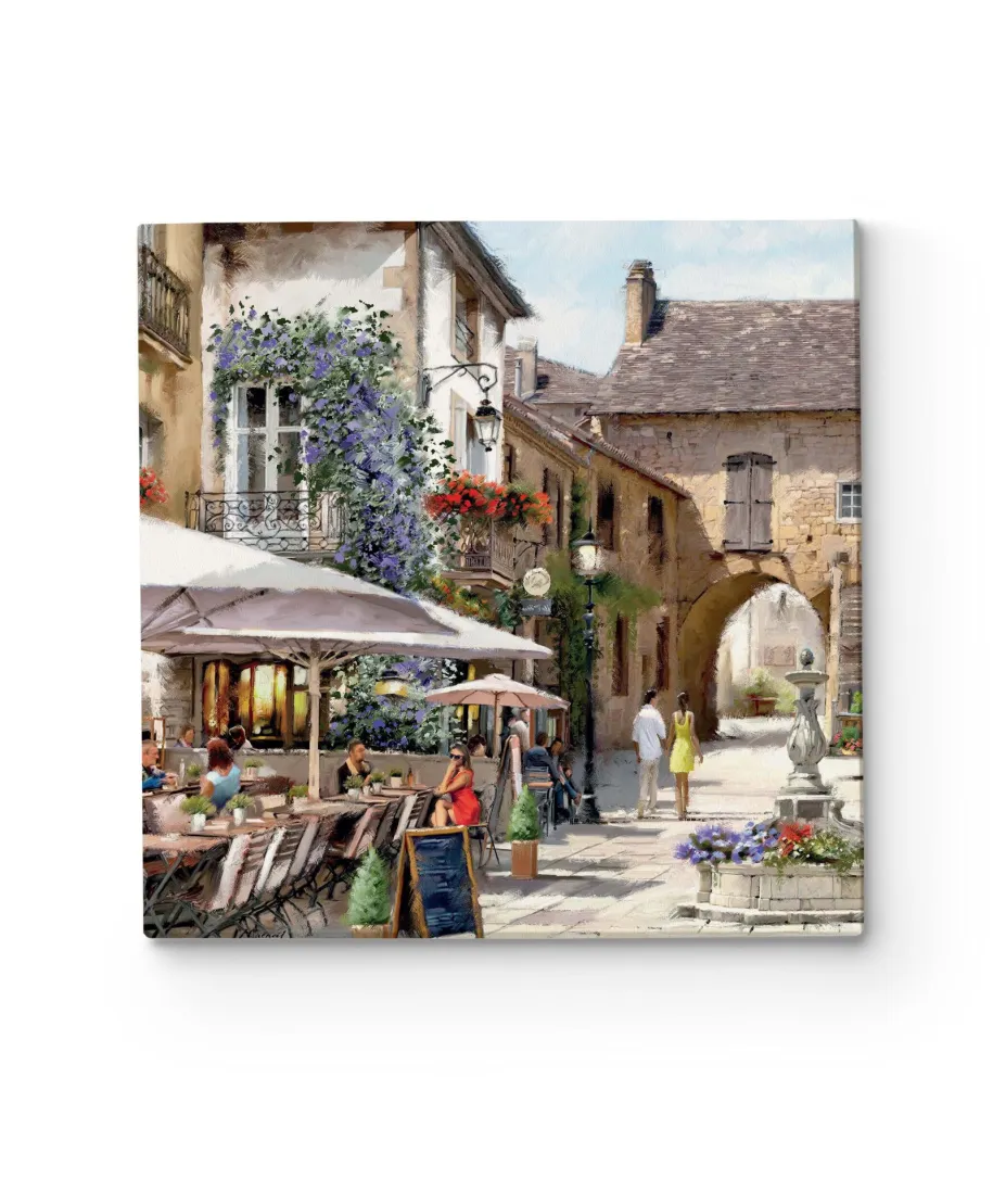 Courtyard Cafe - obraz na płótnie