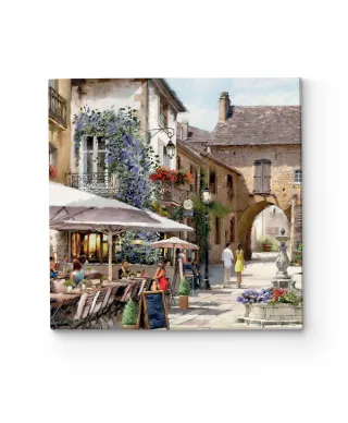Courtyard Cafe - obraz na płótnie