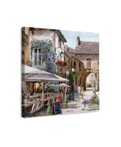 Courtyard Cafe - obraz na płótnie