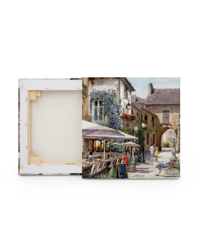 Courtyard Cafe - obraz na płótnie