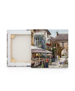 Courtyard Cafe - obraz na płótnie