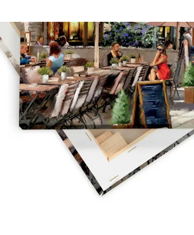 Courtyard Cafe - obraz na płótnie