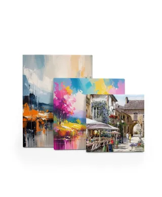 Courtyard Cafe - obraz na płótnie