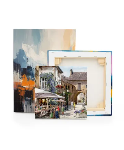 Courtyard Cafe - obraz na płótnie