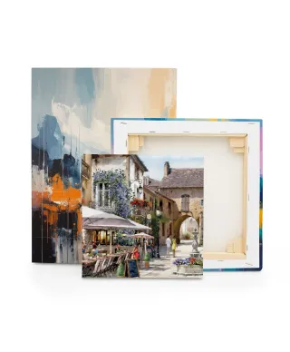 Courtyard Cafe - obraz na płótnie