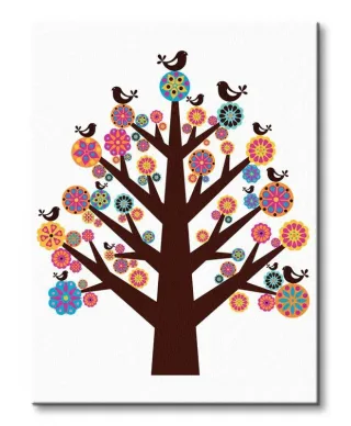 Tree of Flowers - Obraz na płótnie