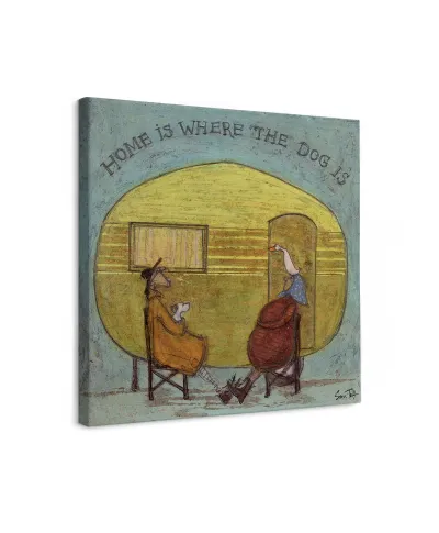 Home is Where the Dog Is - obraz na płótnie