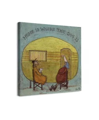 Home is Where the Dog Is - obraz na płótnie