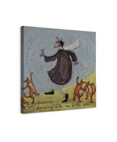 Dancing With My Bird - obraz na płótnie
