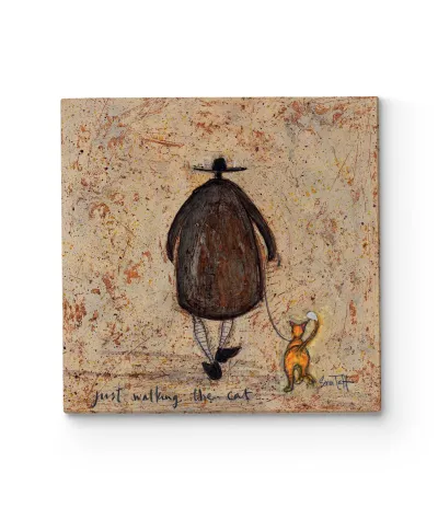 Just Walking The Cat - obraz na płótnie