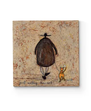 Just Walking The Cat - obraz na płótnie