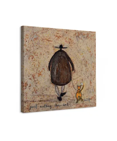 Just Walking The Cat - obraz na płótnie