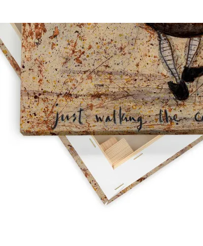 Just Walking The Cat - obraz na płótnie