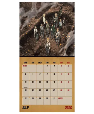 Attack On Titan - kalendarz 2026