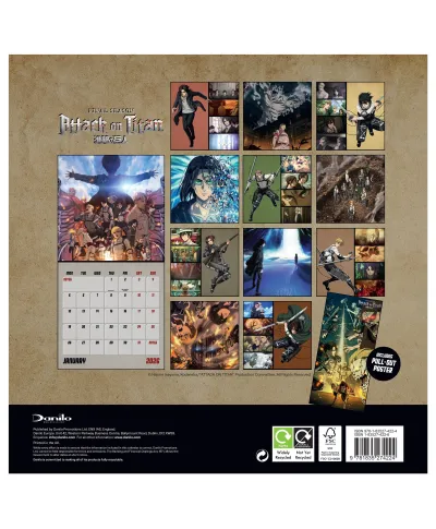 Attack On Titan - kalendarz 2026