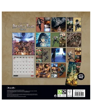 Attack On Titan - kalendarz 2026