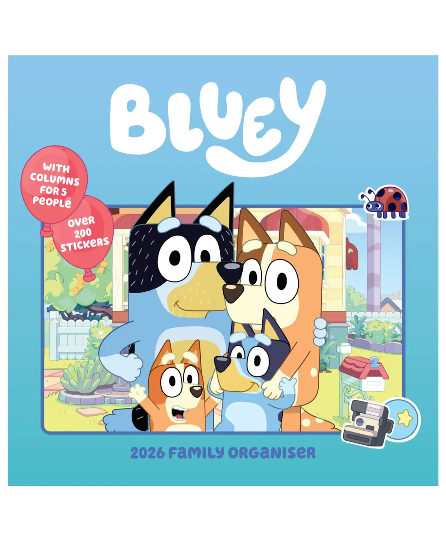 Bluey - kalendarz 2026 organizer