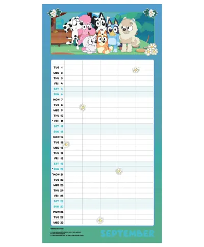 Bluey - kalendarz 2026 organizer