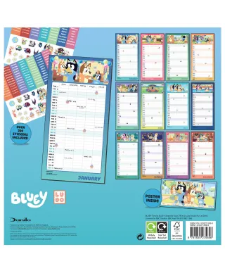 Bluey - kalendarz 2026 organizer