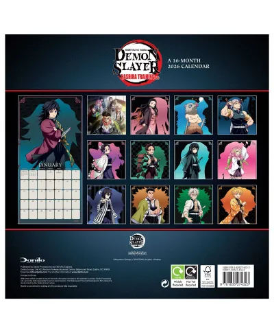Demon Slayer - kalendarz 2026