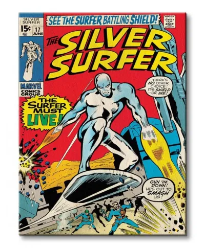 Silver Surfer (Must Live) - Obraz na płótnie