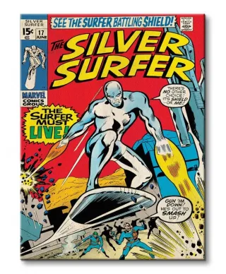 Silver Surfer (Must Live) - Obraz na płótnie