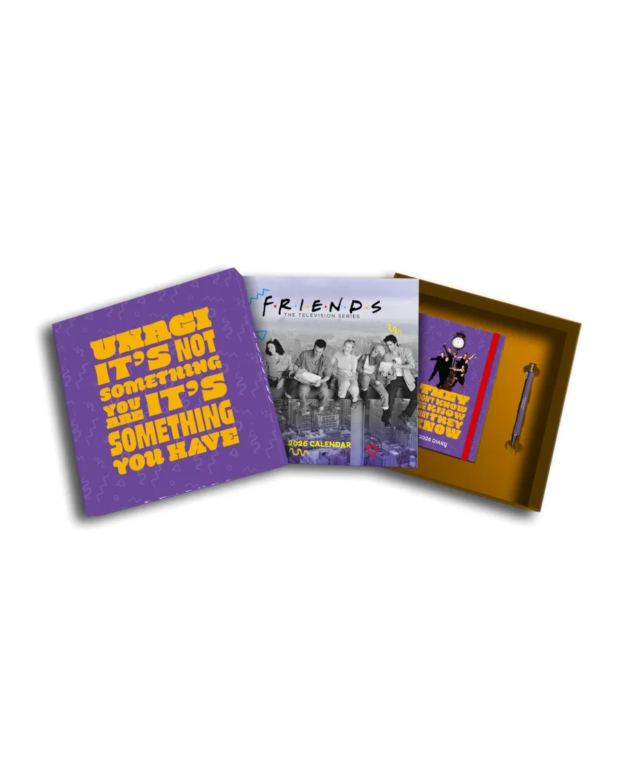 Friends - zestaw na prezent długopis, kalendarz, pamiętnik 2026