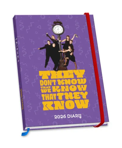 Friends Przyjaciele - kalendarz książkowy A5 2026