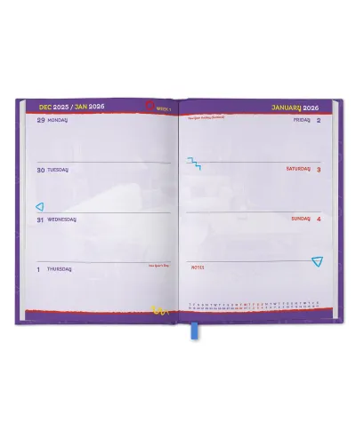 Friends Przyjaciele - kalendarz książkowy A5 2026