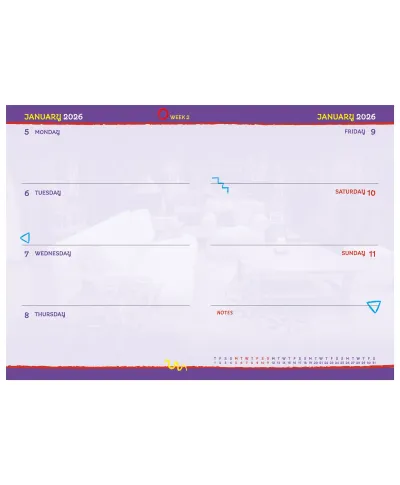 Friends Przyjaciele - kalendarz książkowy A5 2026