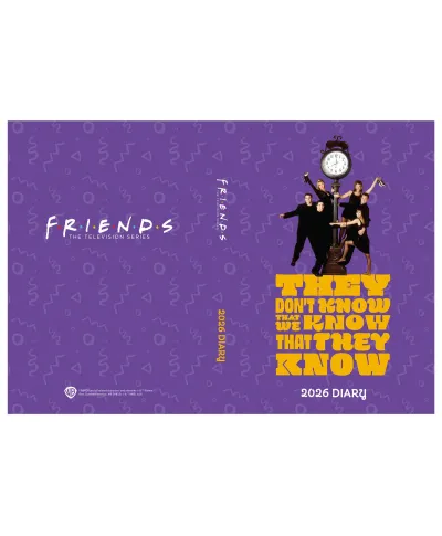 Friends Przyjaciele - kalendarz książkowy A5 2026