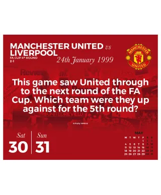 Manchester United - kalendarz zdzierak 2026