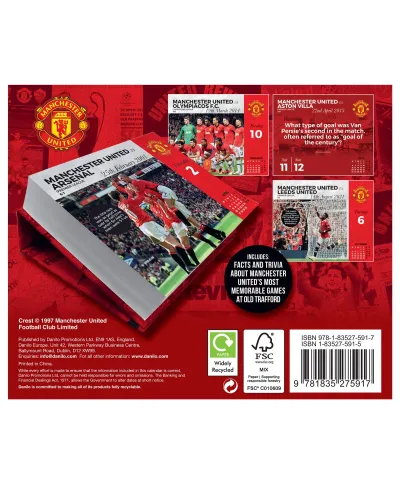 Manchester United - kalendarz zdzierak 2026