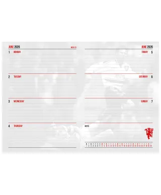 Manchester United FC - kalendarz książkowy A5 2026