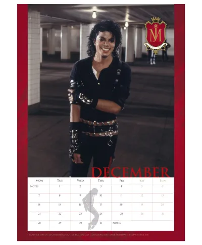 Michael Jackson - kalendarz A3 na 2026 rok