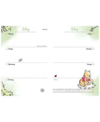 Kubuś Puchatek - kalendarz książkowy A5 2026