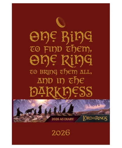 Władca Pierścieni - kalendarz książkowy A5 2026