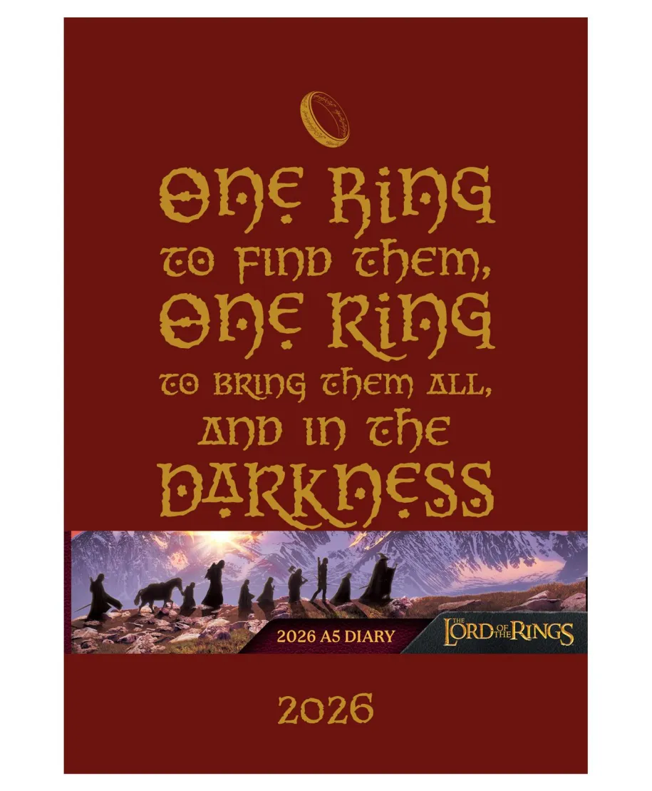 Władca Pierścieni - kalendarz książkowy A5 2026